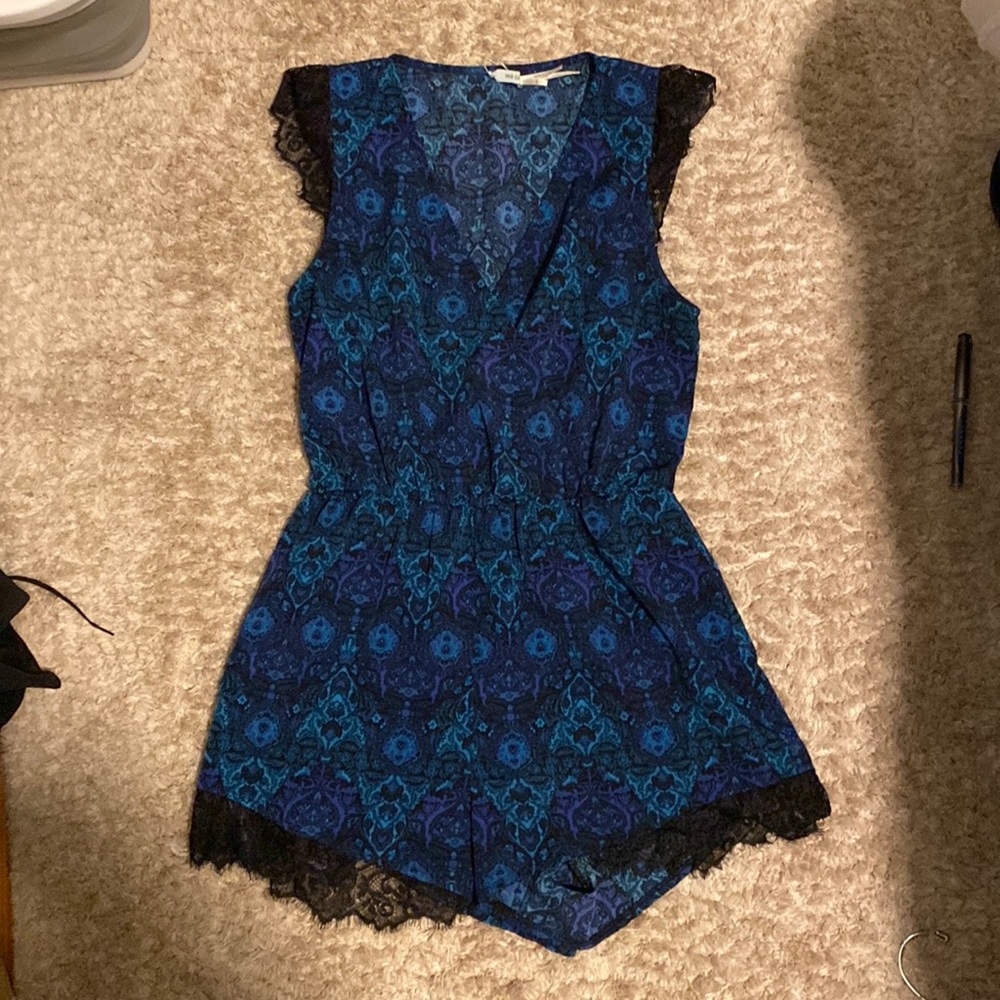 UO Floral & Lace Romper
